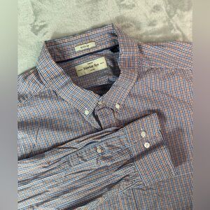 Hawker Rye Shirt Mens 3XL Plaid Stretch Button Down Long Sleeve Casual‎ Preppy